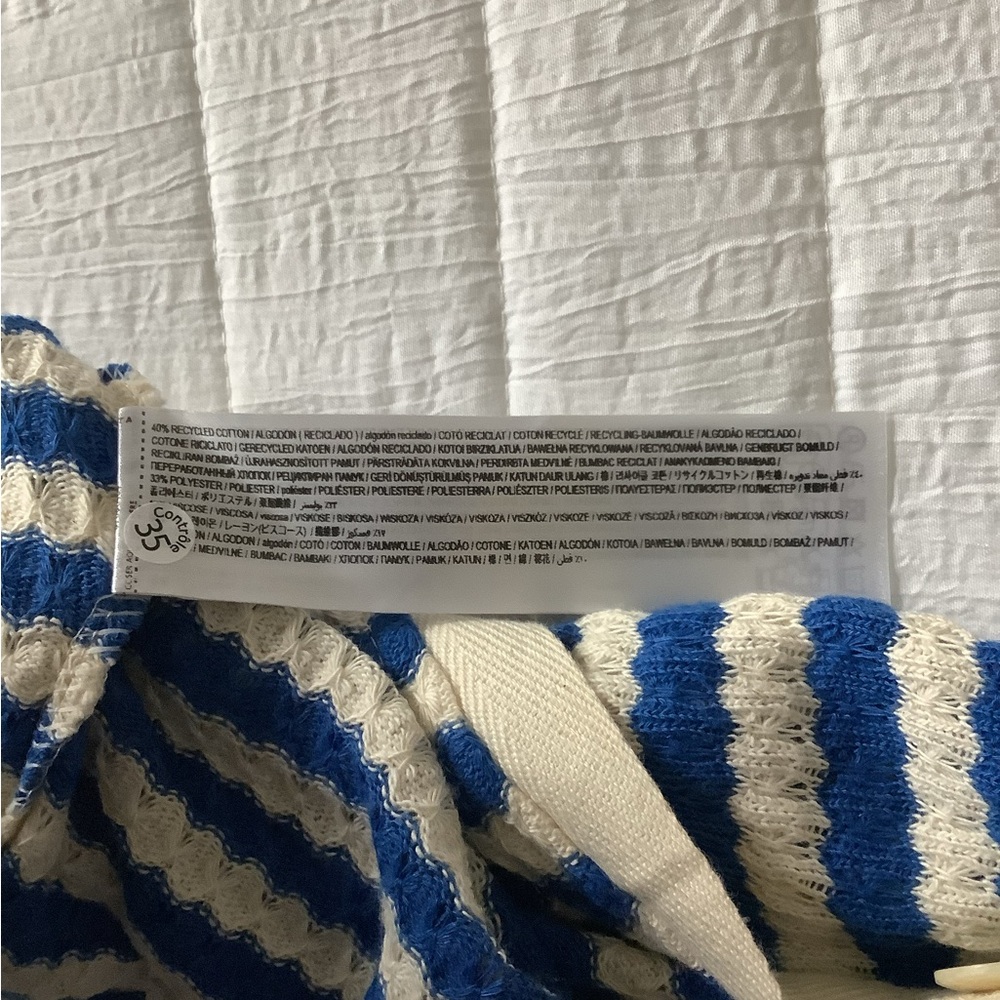 Mango Blue and White Striped Maxi Dress - Picture 4 of 4
